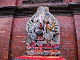 Kathmandu Patan Durbar Square 05 Statue Of Ganesh Outside Sundari Chowk 